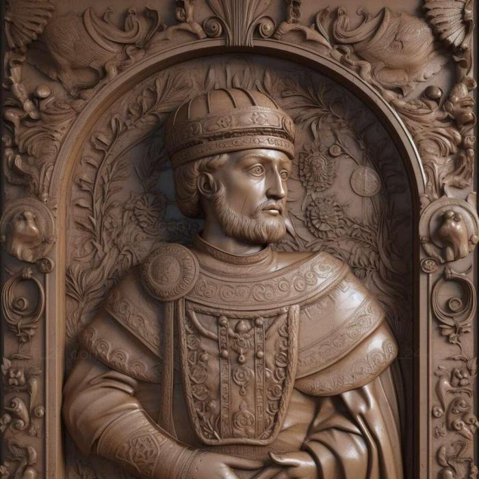 Characters (Justinian I 3, HERO_59) 3D models for cnc